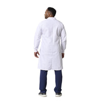 Load image into Gallery viewer, Medline Propel Lab Coat with Knit Cuffs, Full Length, Unisex, White, Medium
