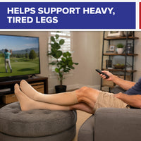 Load image into Gallery viewer, American Hospital Supply Beige Knee-High Compression Socks, 20–30 mmHg Firm Support
