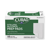 Load image into Gallery viewer, Medline CURAD Medium 2-Ply Sterile Alcohol Prep Pad, XL Size, 4" x 5.5", 48/Box
