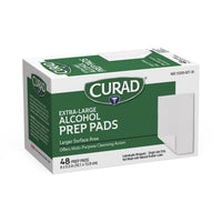 Load image into Gallery viewer, Medline CURAD Medium 2-Ply Sterile Alcohol Prep Pad, XL Size, 4" x 5.5", 48/Box
