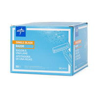 Load image into Gallery viewer, Medline Disposable Facial Razors with Single Blade, Blue
