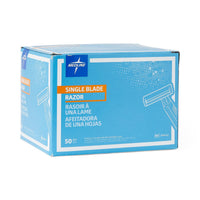 Load image into Gallery viewer, Medline Disposable Facial Razors with Single Blade, Blue
