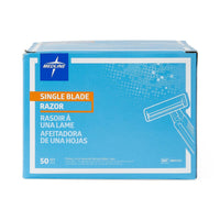 Load image into Gallery viewer, Medline Disposable Facial Razors with Single Blade, Blue
