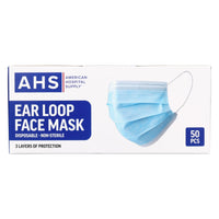 Load image into Gallery viewer, AHS Disposable Mask Medical Earloop ASTM Level 2 Facemask - American Hospital Supply
