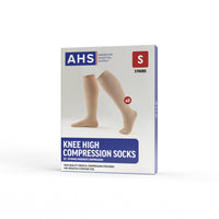 Load image into Gallery viewer, AHS Knee High Compression Socks, Black, 20 mmHg - 30 mmHg - American Hospital Supply
