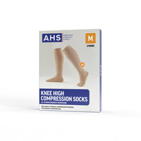 Load image into Gallery viewer, AHS Knee High Compression Socks, Black, 20 mmHg - 30 mmHg - American Hospital Supply
