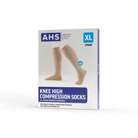 Load image into Gallery viewer, AHS Knee High Compression Socks, Black, 20 mmHg - 30 mmHg - American Hospital Supply
