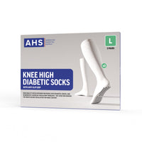 Load image into Gallery viewer, AHS Knee High Diabetic Socks with Anti - Slip Grip – Small (3 Pairs) – Non - Binding, Cushioned, Circulation Support - American Hospital Supply

