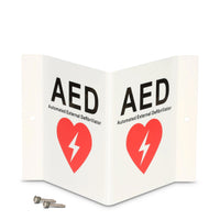Load image into Gallery viewer, AHS Mountable AED Sign 3D - American Hospital Supply
