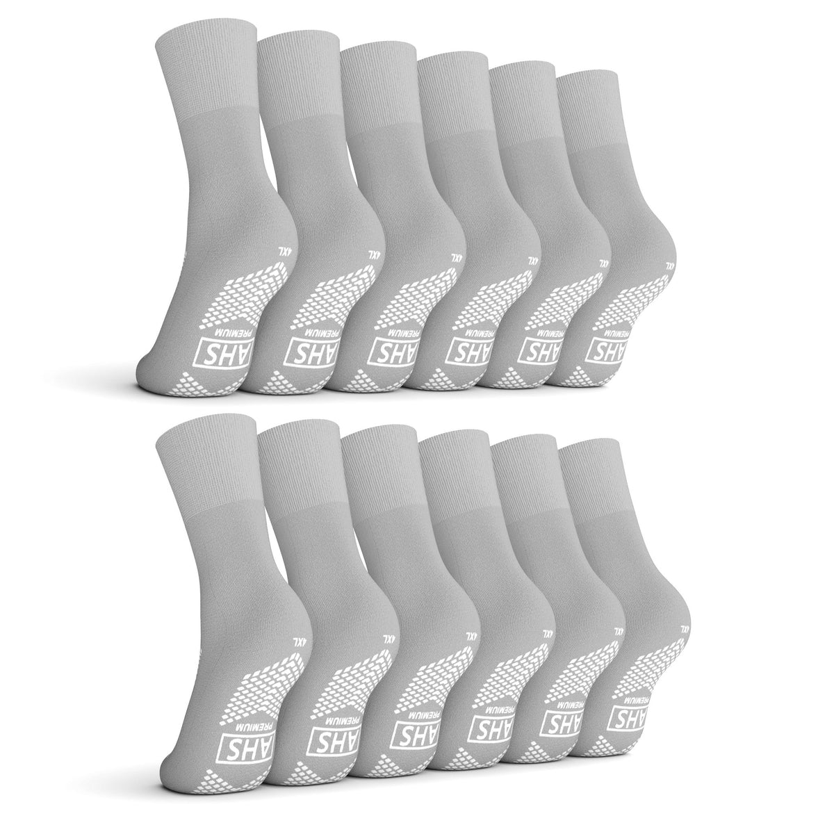 AHS Premium Hospital Socks with Dual Sided Grippy Anti - Slip Tread - American Hospital Supply