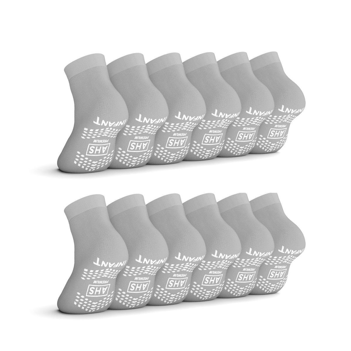 AHS Premium Hospital Socks with Dual Sided Grippy Anti - Slip Tread - American Hospital Supply