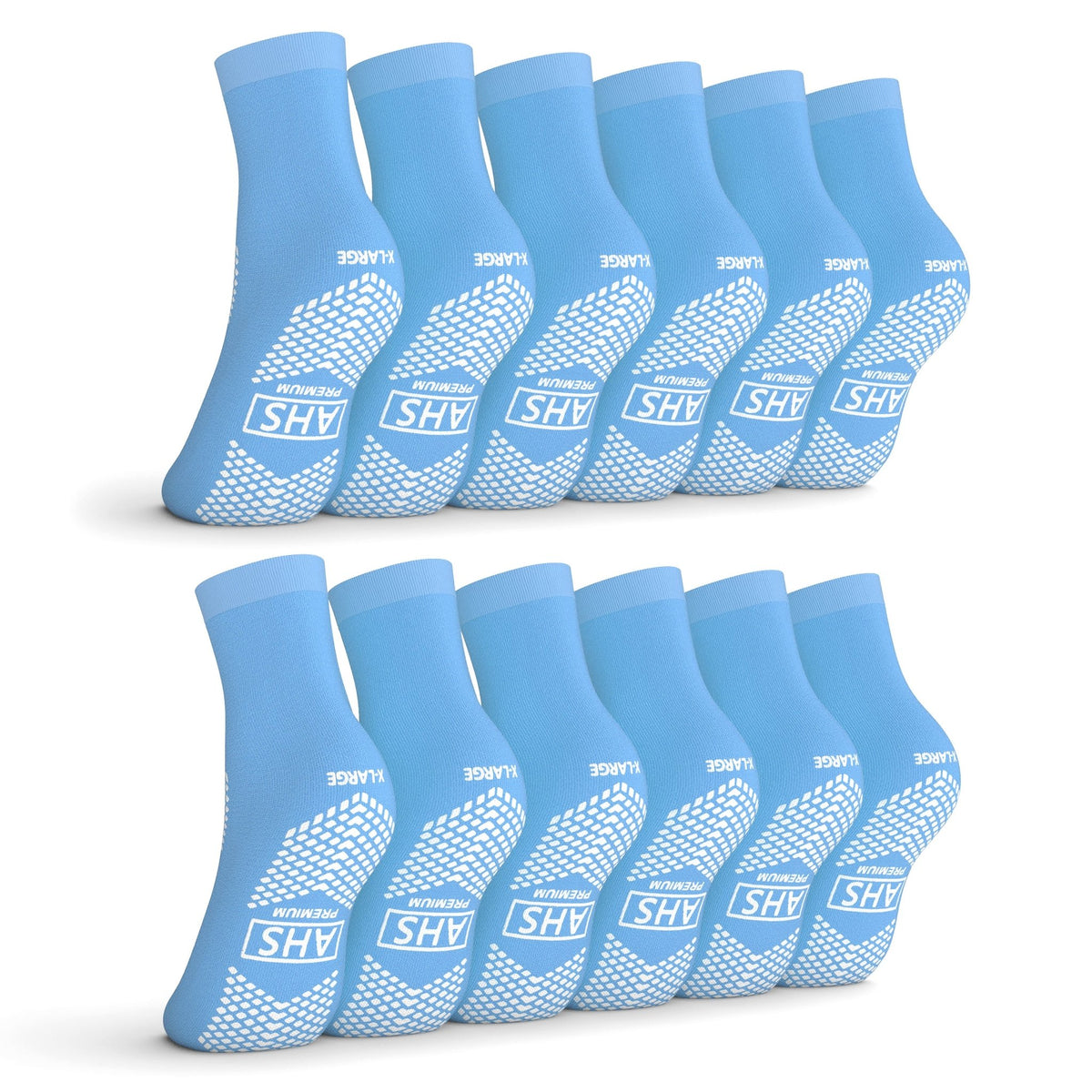 AHS Premium Hospital Socks with Grippy Anti - Slip Tread - American Hospital Supply