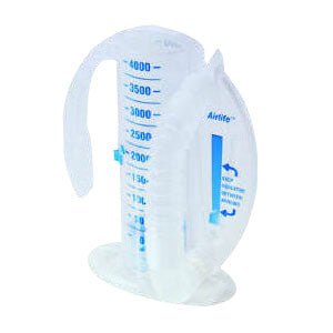 AirLife Volumetric Incentive Spirometer with One - Way Valve, 4000 mL Capacity - American Hospital Supply