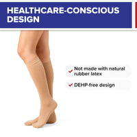 Load image into Gallery viewer, American Hospital Supply Beige Knee-High Compression Socks, 20–30 mmHg Firm Support - American Hospital Supply
