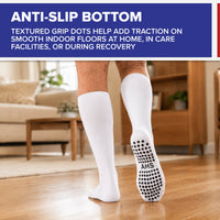 Load image into Gallery viewer, American Hospital Supply Diabetic Knee-High Socks with Non-Slip Grips, Soft Non-Binding Comfort Fit - American Hospital Supply
