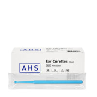 Load image into Gallery viewer, American Hospital Supply Disposable Ear Curette, Blue, 4 mm Adult Spoon Tip, 50 Each Per Box - American Hospital Supply
