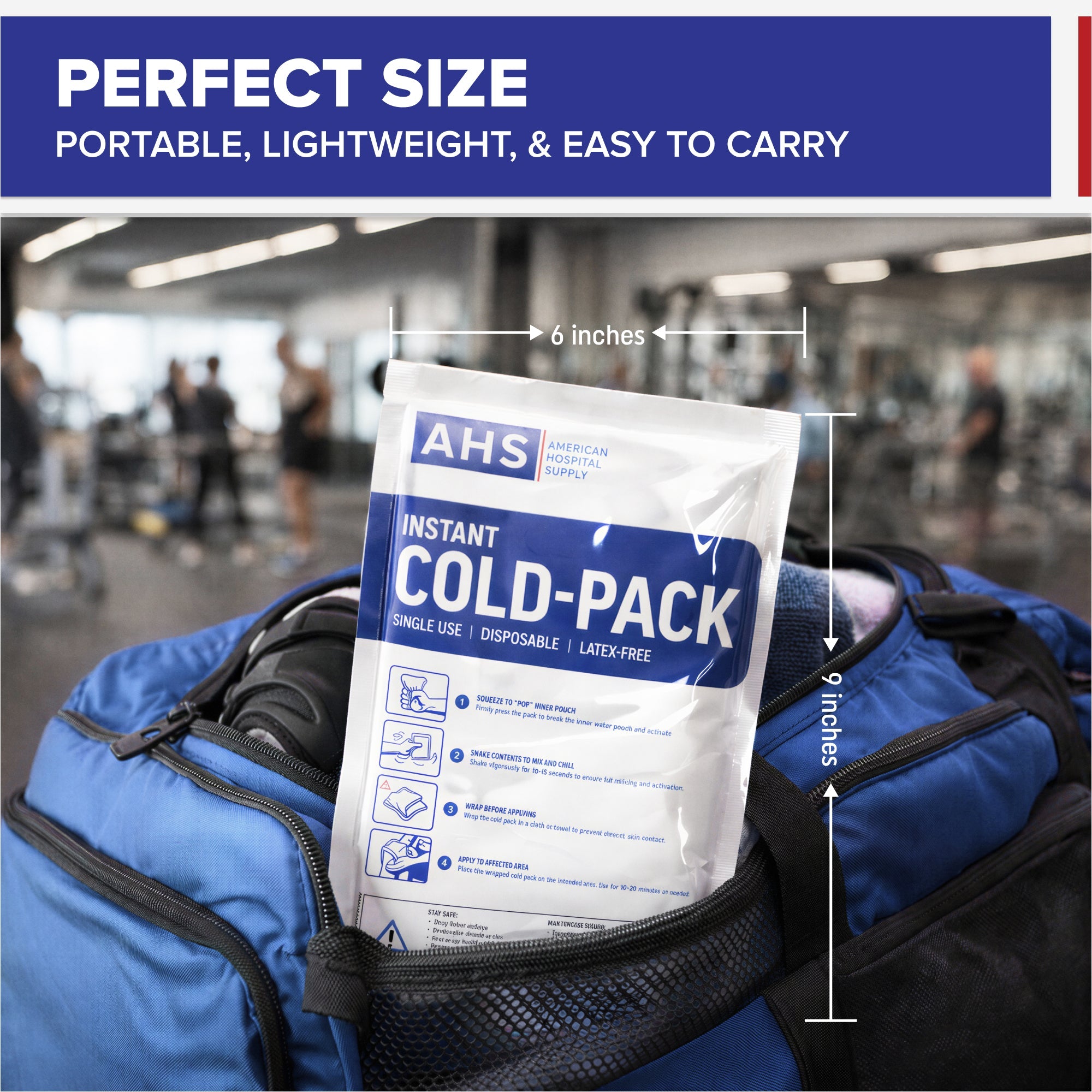 American Hospital Supply Disposable Instant Cold Pack, No Freezer Need