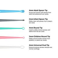 Load image into Gallery viewer, American Hospital Supply Ear Curette, White, 4 mm Oval Tip, 50 ea/box - American Hospital Supply
