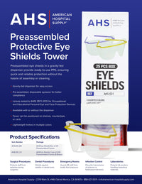 Load image into Gallery viewer, American Hospital Supply Preassembled Protective Eye Shields Tower - American Hospital Supply
