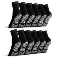 Load image into Gallery viewer, American Hospital Supply Premium Anti - Slip Socks | Black Grip Socks - American Hospital Supply
