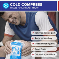 Load image into Gallery viewer, American Hospital Supply Reusable Hot &amp; Cold Pack, Flexible Gel Compress for Pain Relief &amp; Injury Recovery - American Hospital Supply
