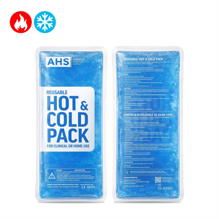 American Hospital Supply Reusable Hot & Cold Pack, Flexible Gel Compress for Pain Relief & Injury Recovery - American Hospital Supply
