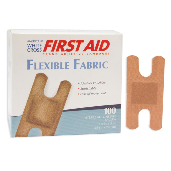 American® White Cross Adhesive Strip, 1 - 1/2 x 3 Inch - American Hospital Supply