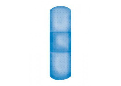 American White Cross Blue Metal Detectable Adhesive Strip, 1 x 3 Inch - American Hospital Supply