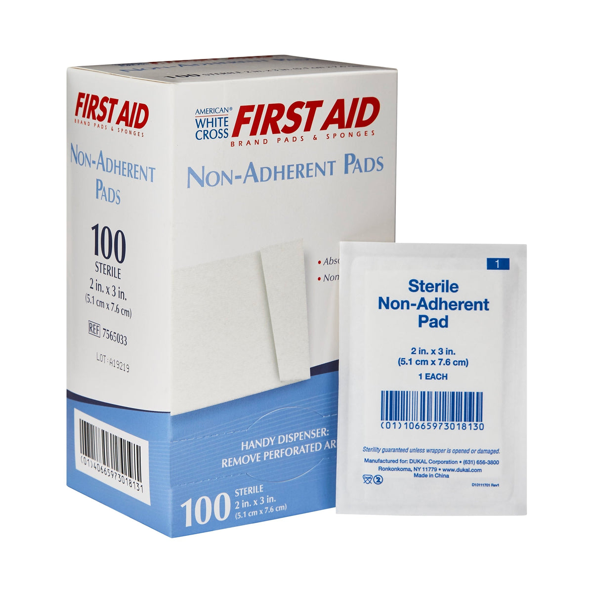 American® White Cross Non - Adherent Dressing - American Hospital Supply
