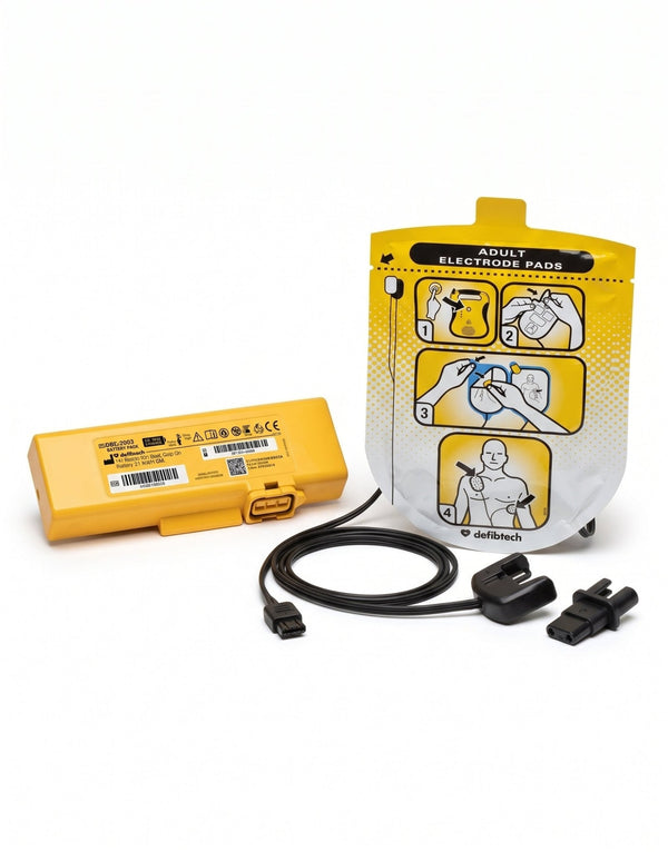 Defibtech Lifeline or Lifeline AUTO AED Refresh Pack | Pads and Battery Kit - American Hospital Supply