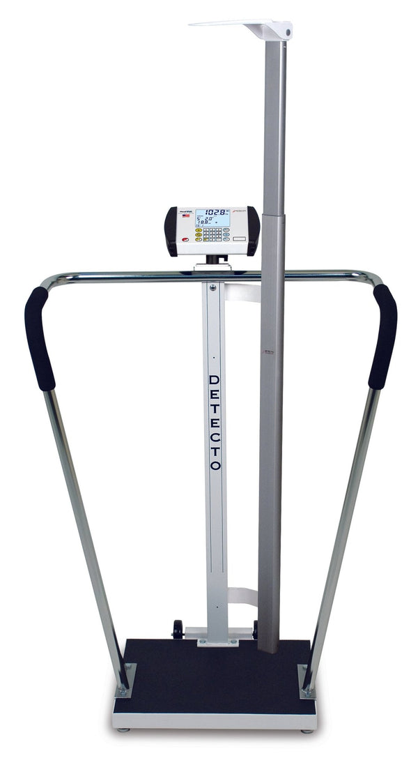 Detecto Digital Bariatric Scale with AC Adapter, Digital Height Rod - 600x0.2 lb - American Hospital Supply