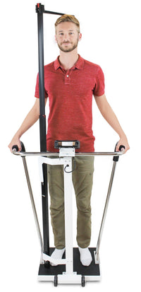 Load image into Gallery viewer, Detecto Digital Bariatric Scale with Platform, Height Rod - 600 lb x 0.2 lb - American Hospital Supply
