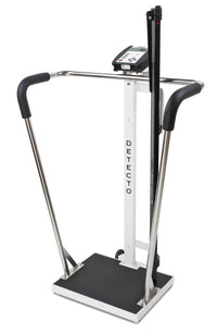 Load image into Gallery viewer, Detecto Digital Bariatric Scale with Platform, Height Rod - 600 lb x 0.2 lb - American Hospital Supply
