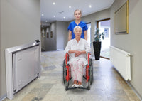 Load image into Gallery viewer, Detecto Digital Wall Mount Wheelchair Scale with Fold Down Platform, AC Adapter - American Hospital Supply
