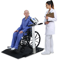 Load image into Gallery viewer, Detecto Digital Wheelchair Scale with Folding Column, BT/ WiFi, 450 x 0.1 kg - American Hospital Supply
