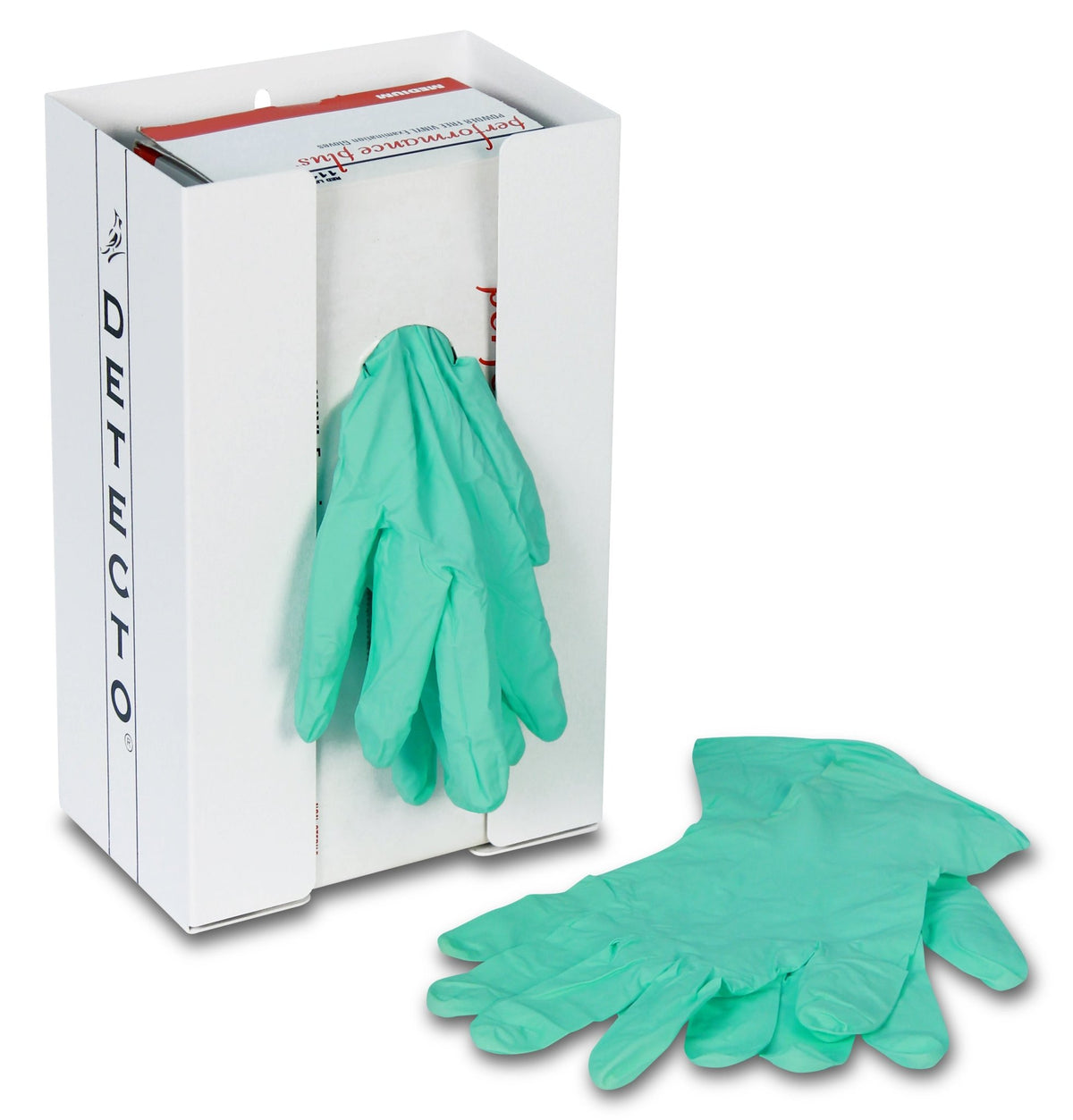 Detecto Wall Mount Glove Box Holder, White - 2 Boxes - American Hospital Supply