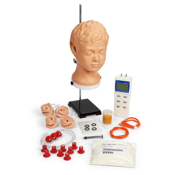 Diagnostic and Procedural Ear Trainer with Pneumatic Otoscopy Kit - American Hospital Supply