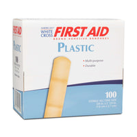 Load image into Gallery viewer, Dukal American White Cross Plastic Rectangle Adhesive Strip - American Hospital Supply
