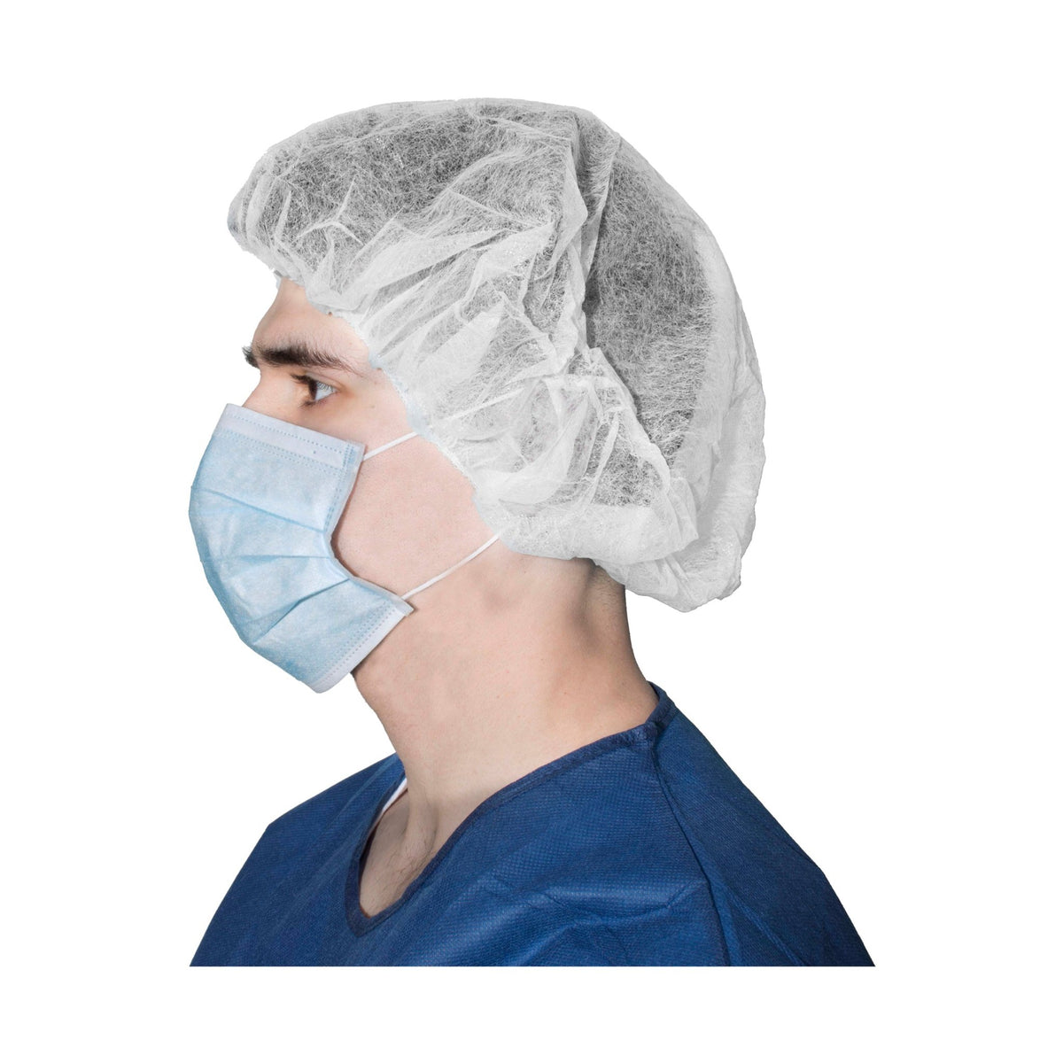 Dukal™ Bouffant Cap with Elastic Closure, Blue - One Size Fits Most - American Hospital Supply