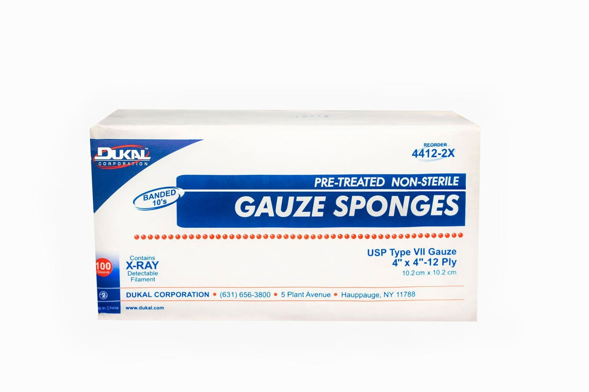 Dukal™ USP Type VII X - Ray Detectable Gauze Sponge, 4 x 4 Inch - American Hospital Supply