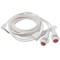 Load image into Gallery viewer, DuraCall Call Cord, 1/4" phone plug, white, double - American Hospital Supply
