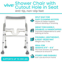 Load image into Gallery viewer, EasyRinse Shower Chair - American Hospital Supply
