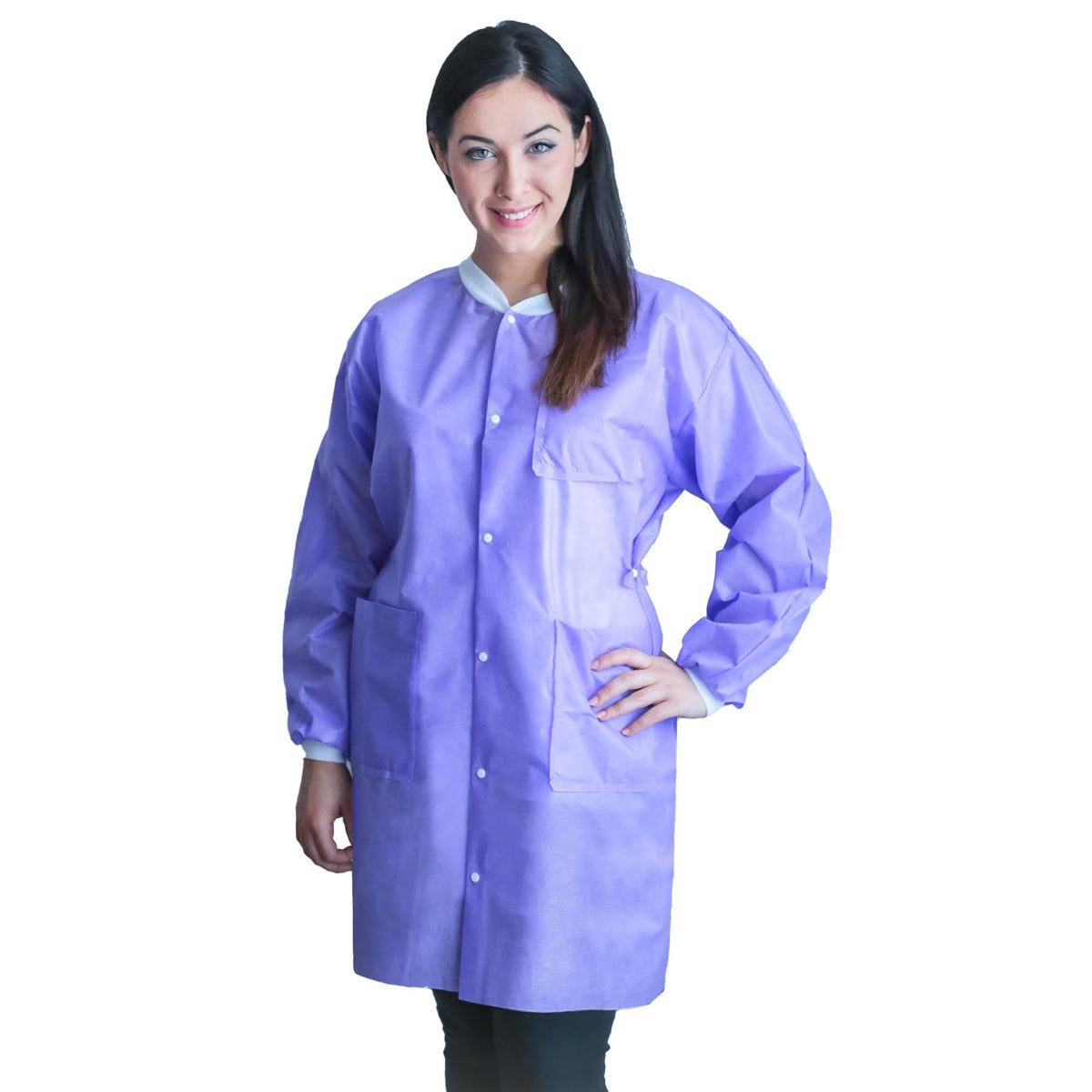 FitMe™ Lab Coat 3 - Layer SMS Disposable - American Hospital Supply