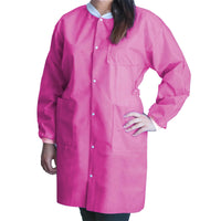 Load image into Gallery viewer, FitMe™ Lab Coat 3 - Layer SMS Disposable - American Hospital Supply
