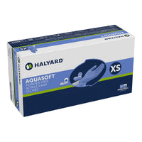 Load image into Gallery viewer, O&amp;M Halyard Inc Aquasoft Nitrile Exam Glove, Extra Small, Blue
