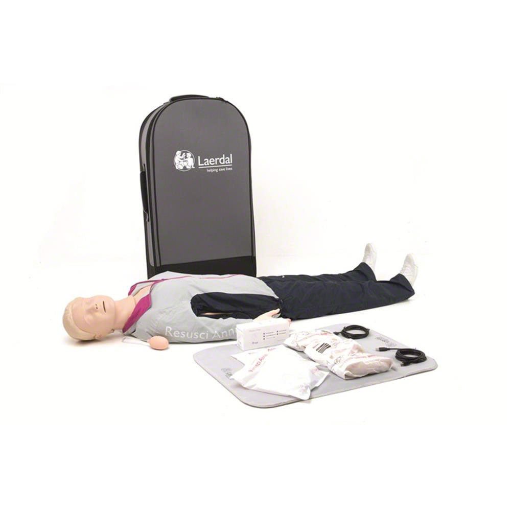 Laerdal Resusci Anne QCPR Full Body w/ Trolley Case - Rechargeable - American Hospital Supply
