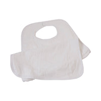 Load image into Gallery viewer, McKesson Bib Hook and Loop Closure Reusable Terry Cloth White - American Hospital Supply
