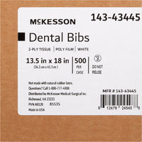 Load image into Gallery viewer, McKesson Dental Bib 13 - 1/2 X 18" White NonSterile - American Hospital Supply
