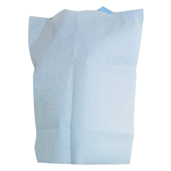 McKesson Slipover Disposable Bib - Blue - American Hospital Supply