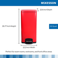 Load image into Gallery viewer, McKesson Trash Can 32 Quart / 8 gal. Metal Square - American Hospital Supply
